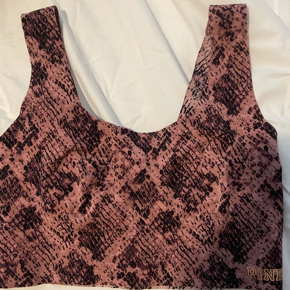 VS Pink Snakeskin Bra
